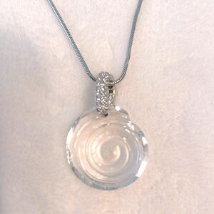 Swarovski Crystal Society 2007 clear cut crystal shell pendant